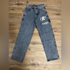 Etsy Straight Leg Jeans With Designs (size 4)
